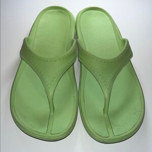 L.L. Bean Green Flip Flops